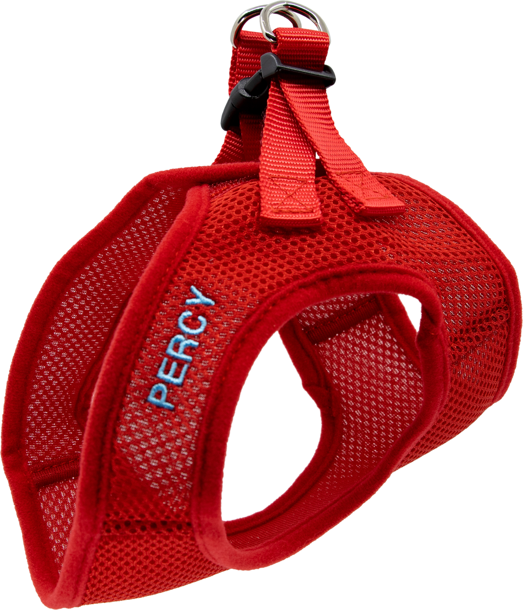 Personalized Mesh Pet Harness Red Quick Tag personalized-mesh-pet-harness-red-quick-tag