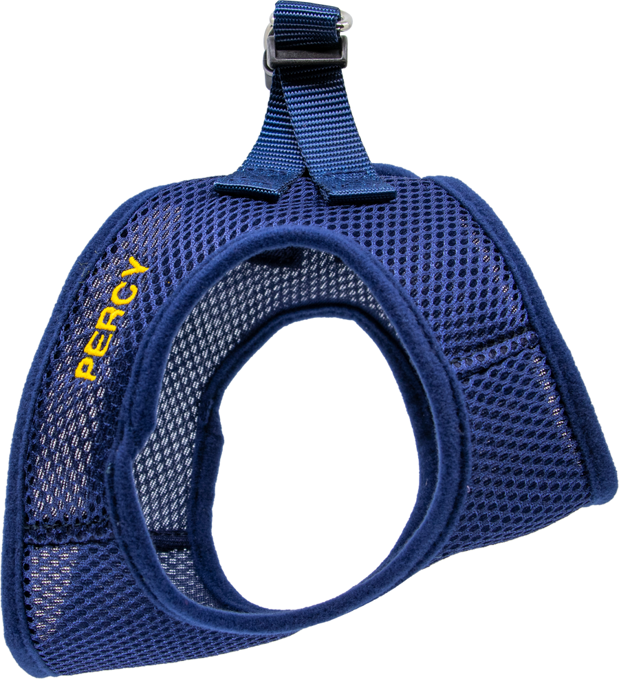 Personalized Mesh Pet Harness Navy Blue