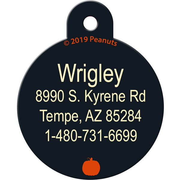 Snoopy Mummy Dog Tag, Large Circle
