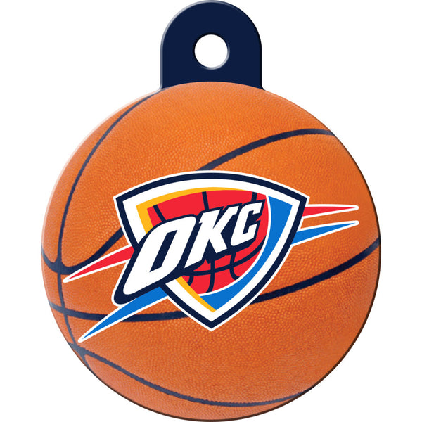 Oklahoma City Thunder Pet ID Tag For Dogs and Cats