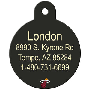 Miami Heat Pet ID Tag for Dogs and Cats