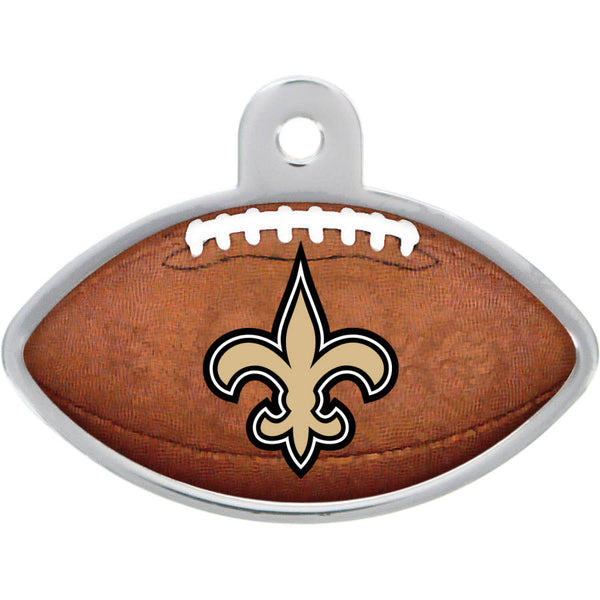 New Orleans Saints Dog Tag, Football Shape