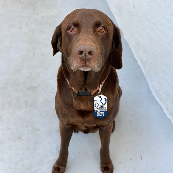 Indianapolis Colts Dog Tag, Military Shape