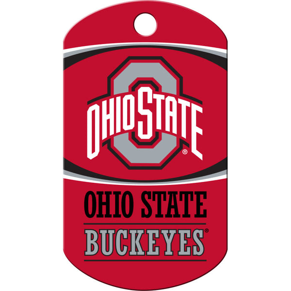 Ohio State Buckeyes Dog Tag, Military Shape