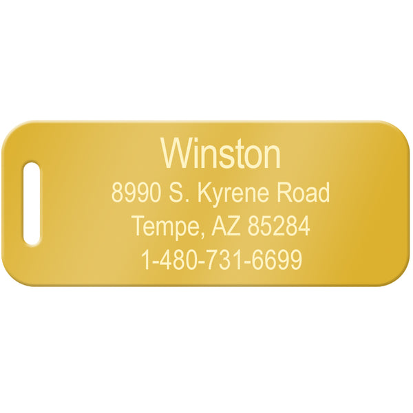 Aluminum Luggage ID Tags