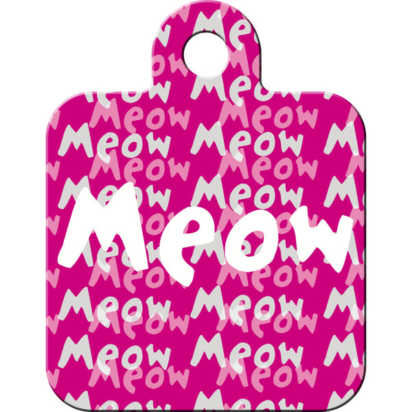 Meow Cat ID Tag
