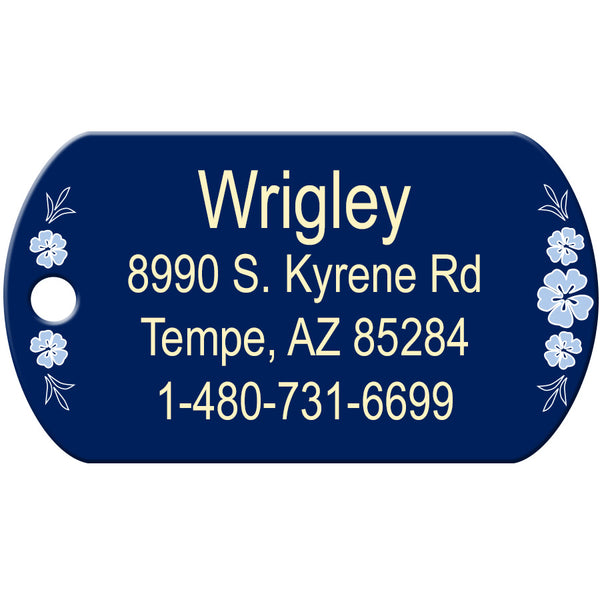 Hawaii Dog Tag, Military Shape