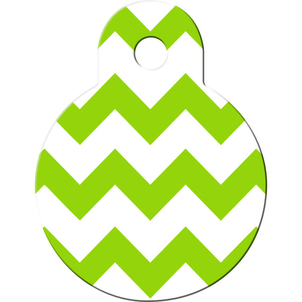 Chevron Pet ID Tag, Small Circle