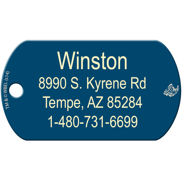 Tazmanian Devil Dog Tag, Military Shape