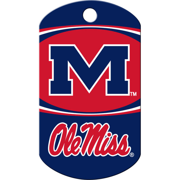 Mississippi Rebels Dog Tag, Military Shape