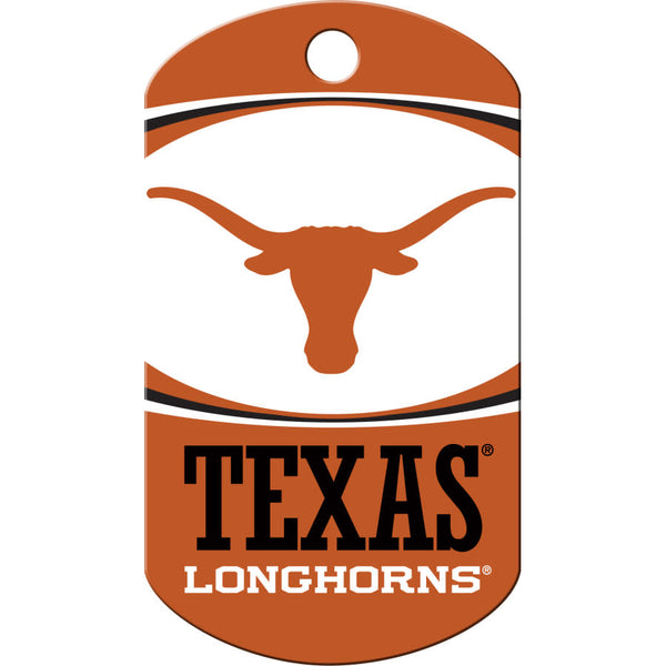 Texas Longhorns Dog Tag, Military Shape