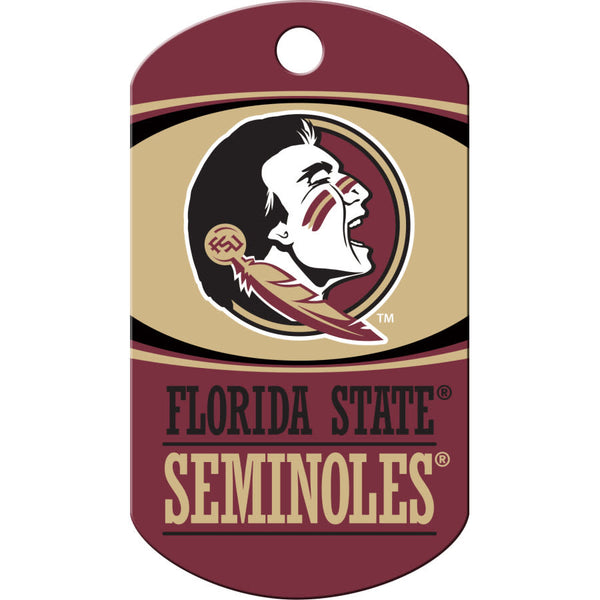 Florida State Seminoles Dog Tag, Military Shape