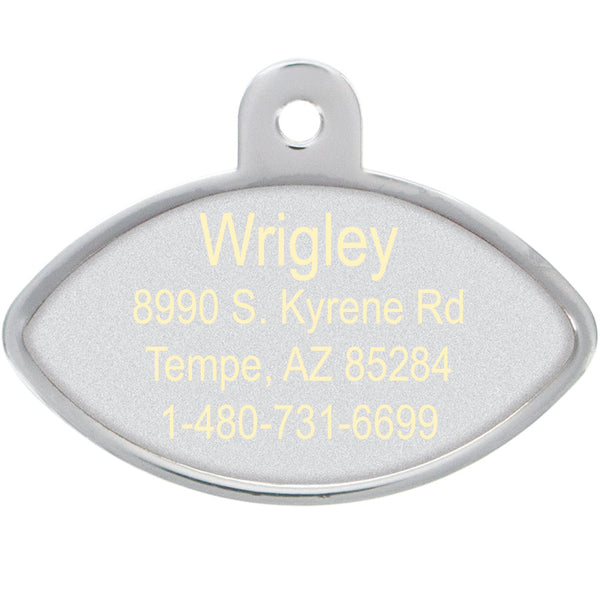 New York Jets Dog Tag, Football Shape