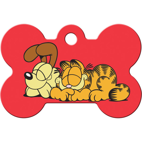 Garfield and Odie Dog Tag, Medium Bone