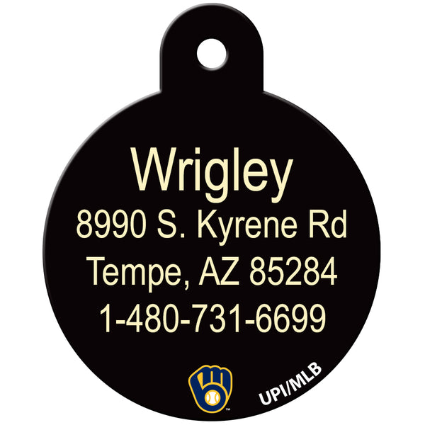 Milwaukee Brewers Pet ID Tag for Dogs and Cats
