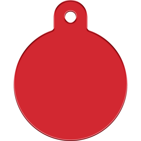 Large Circle Dog Tag