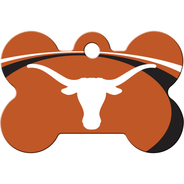 Texas Longhorns Dog Tag, Medium Bone