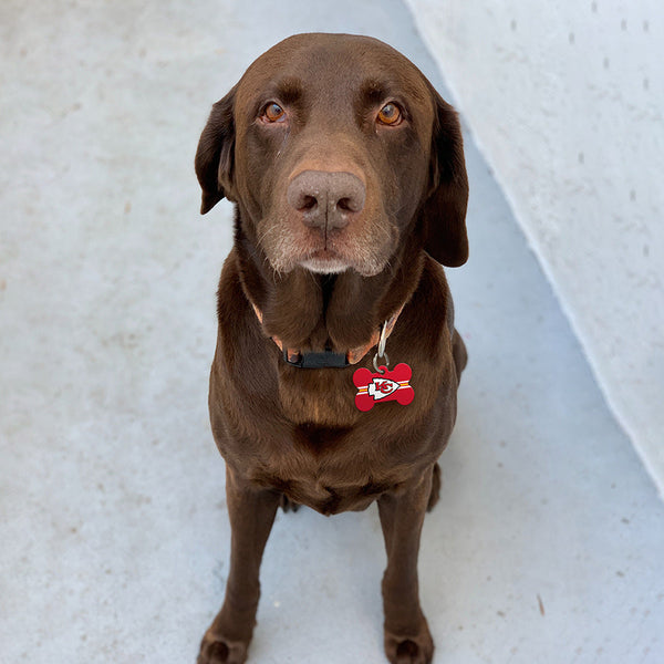 Kansas City Chiefs Dog Tag, Medium Bone