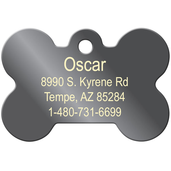 Reflective Dog Tag with Raised Edge
