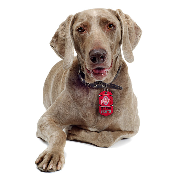 Ohio State Buckeyes Dog Tag, Military Shape