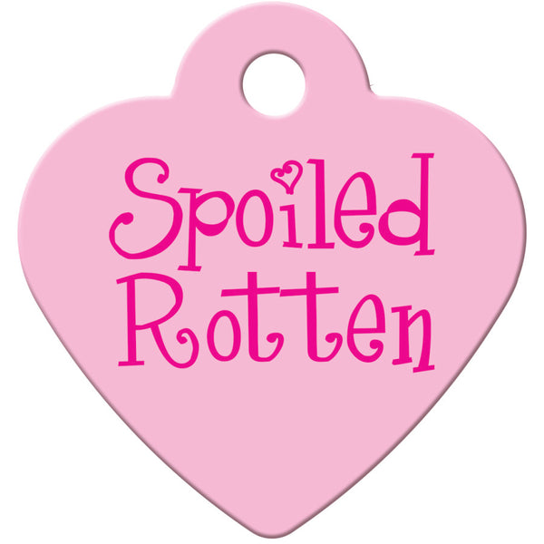 Spoiled Rotten Pet ID Tag for Dogs and Cats