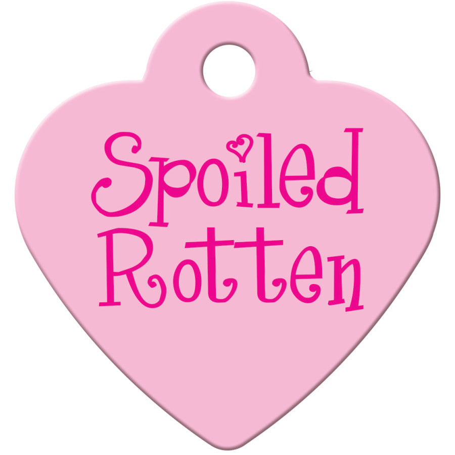 Spoiled Rotten Pet ID Tag for Dogs and Cats