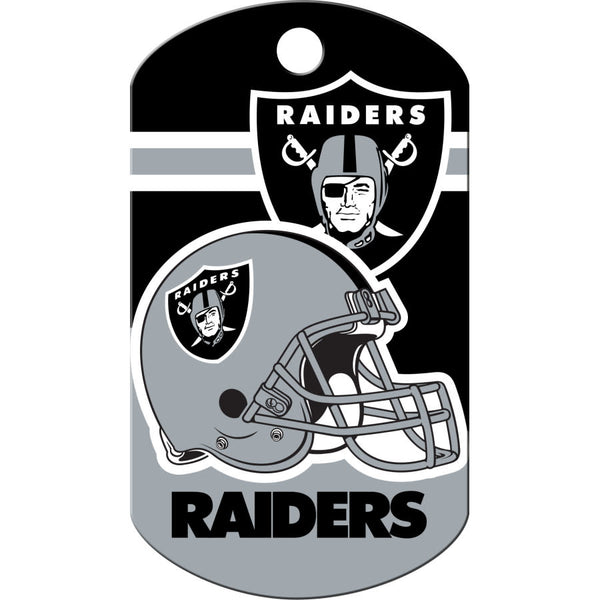 Las Vegas Raiders Dog Tag, Military Shape