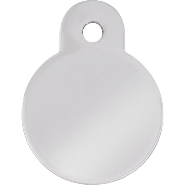 Silver Small Circle Front Back