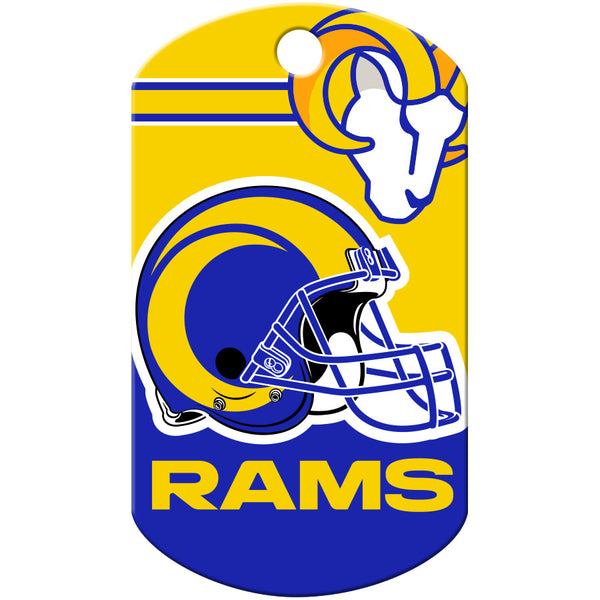 LA Rams Dog Tag, Military Shape
