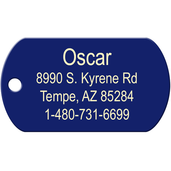 England Flag Dog Tag, Military Shape