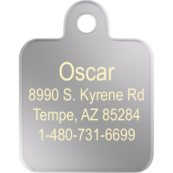 Square Pet Tag