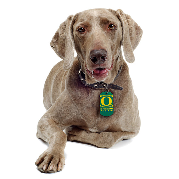 Oregon Ducks Dog Tag, Military Shape