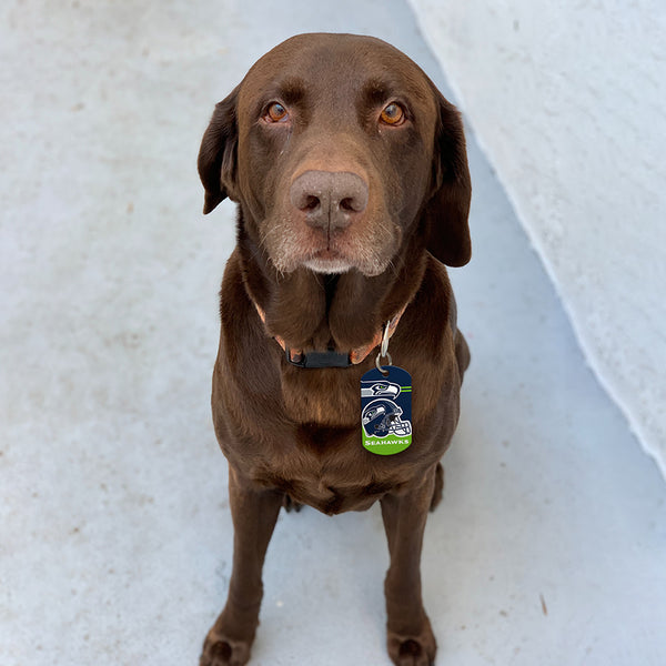 Seattle Seahawks Dog Tag, Military Shape