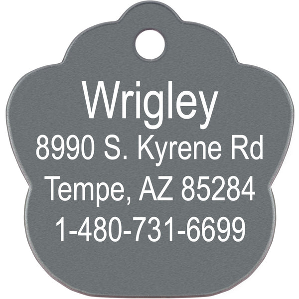 Large Paw Shape Dog Tag