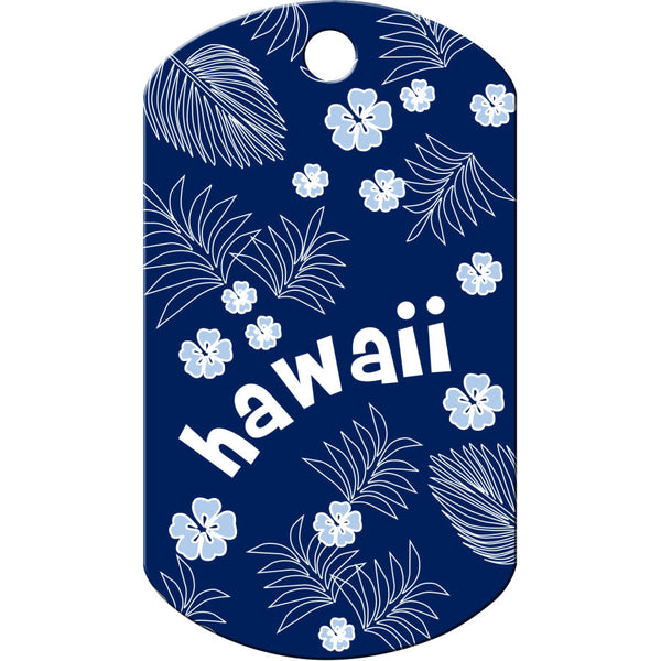 Hawaii Dog Tag, Military Shape