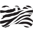 Load image into Gallery viewer, Zebra Print Dog Tag, Medium Bone