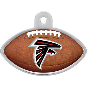 Atlanta Falcons Dog Tag, Football Shape