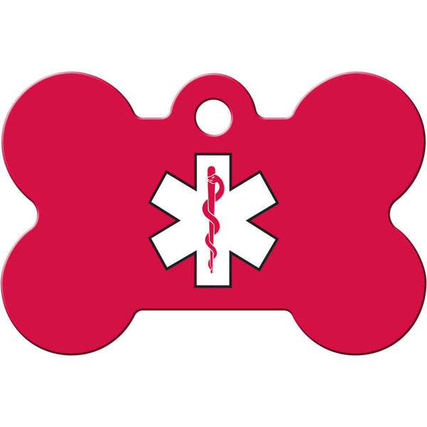 Medical ID Dog Tag, Medium Bone