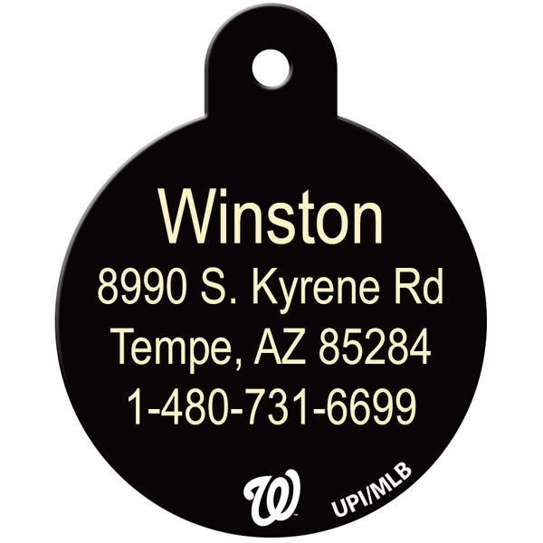 Washington Nationals Pet ID Tag for Dogs and Cats
