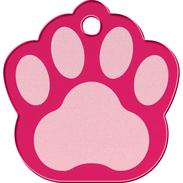 Large Paw Shape Dog Tag