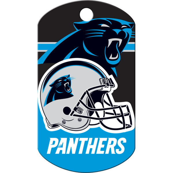 Carolina Panthers Dog Tag, Military Shape