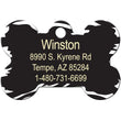 Load image into Gallery viewer, Zebra Print Dog Tag, Medium Bone