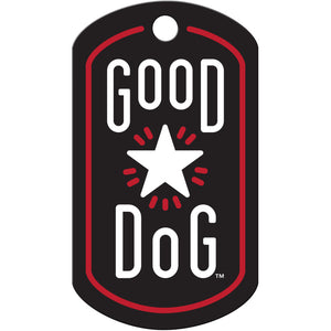 Good Dog Pet Tag, Large Military
