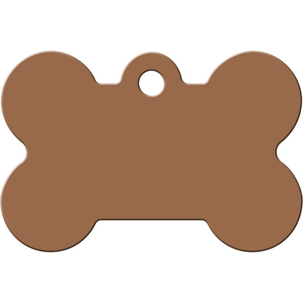 Copper Paws and Hearts Dog Tag Small Bone by Quick Tag