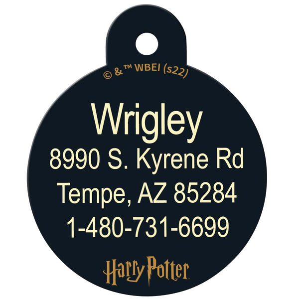Large Circle Harry Potter Platform Nine and Three-Quarters, Pet ID Tag