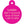 Load image into Gallery viewer, Pink Donut Pet ID Tag, Large Circle
