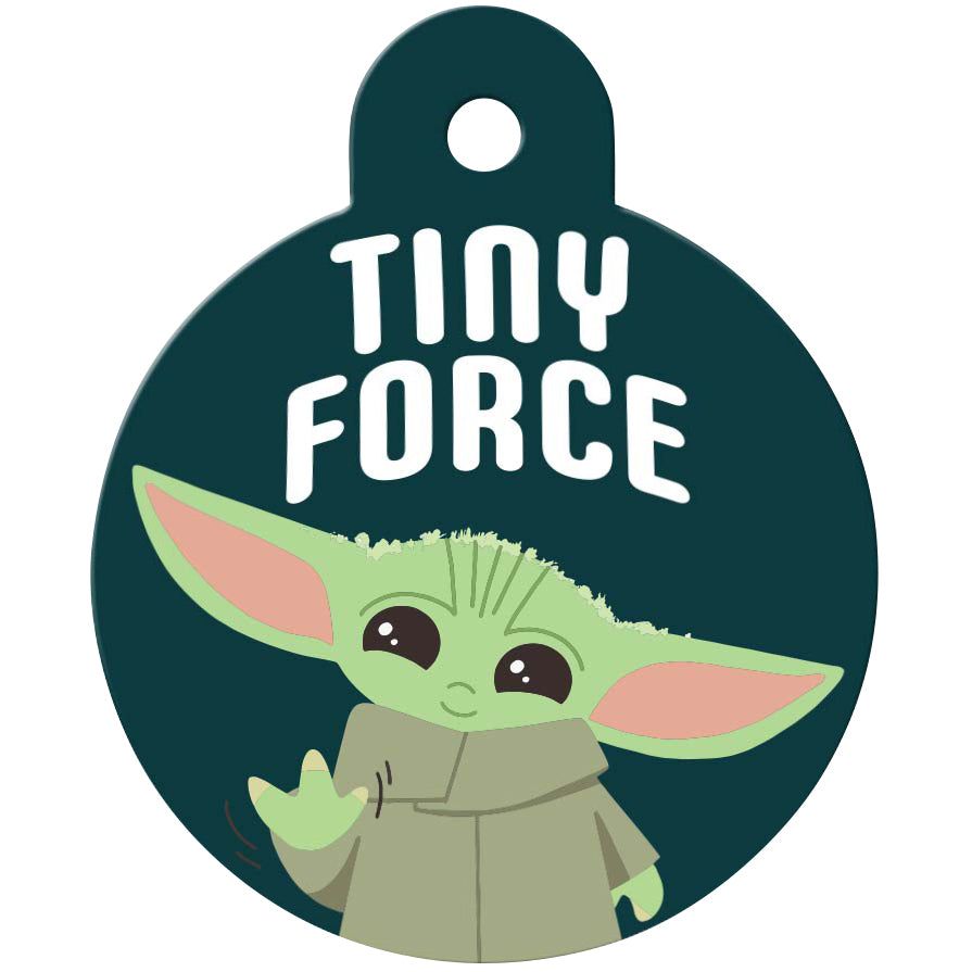 Baby Yoda "Tiny Force" Star Wars Large Circle Pet ID Tag