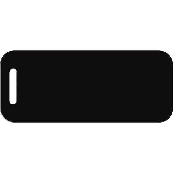 Black Luggage Tag Front Back