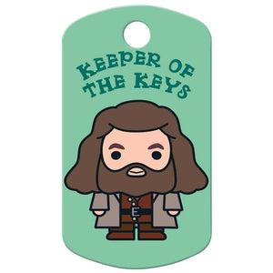 Large Military Harry Potter Rubeus Hagrid, Keeper of the Keys Pet ID Tag