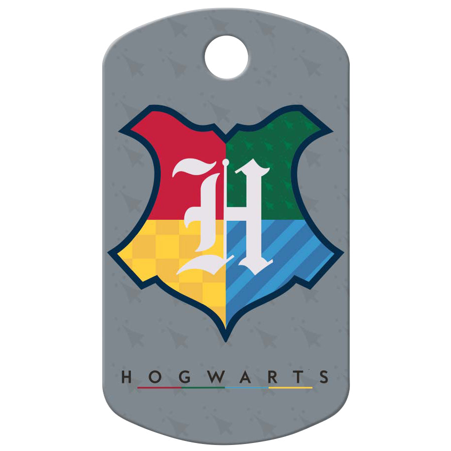 Large Military Harry Potter Hogwarts Crest, Pet ID Tag